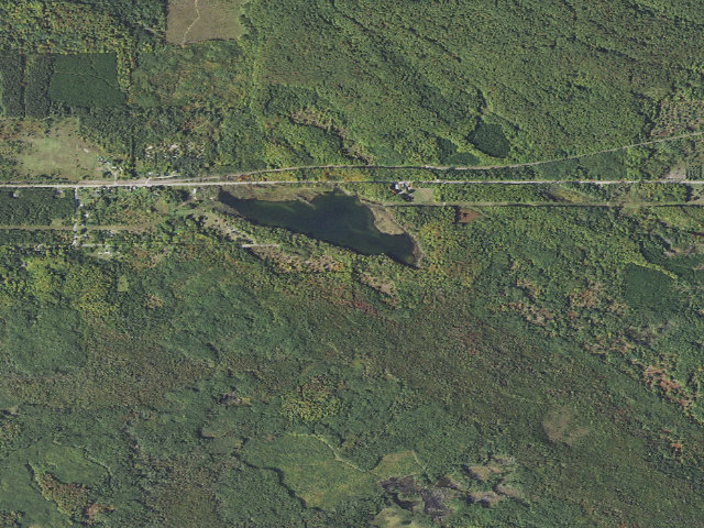 Aerial image of Garnet Lake State Forest Campground