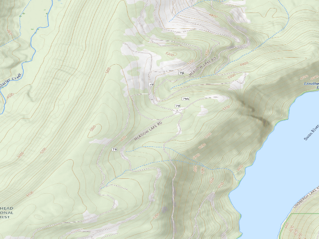USGS topographic map of Gated Road 10728