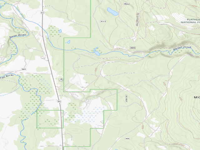 USGS topographic map of Gated Road 90332