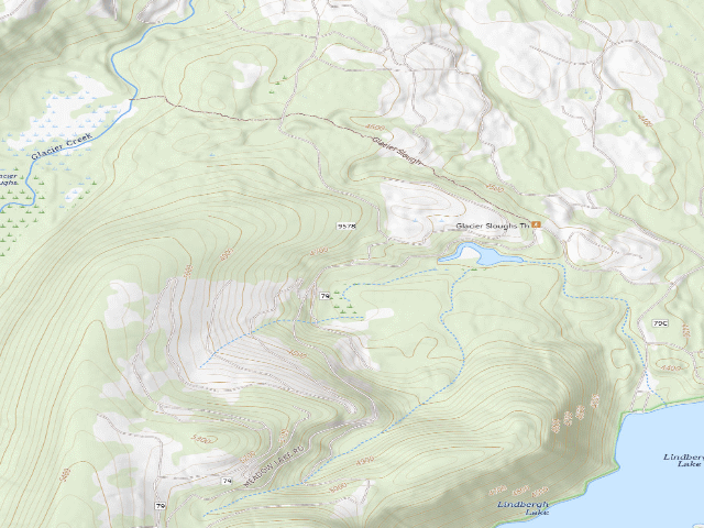 USGS topographic map of Gated Road 9578