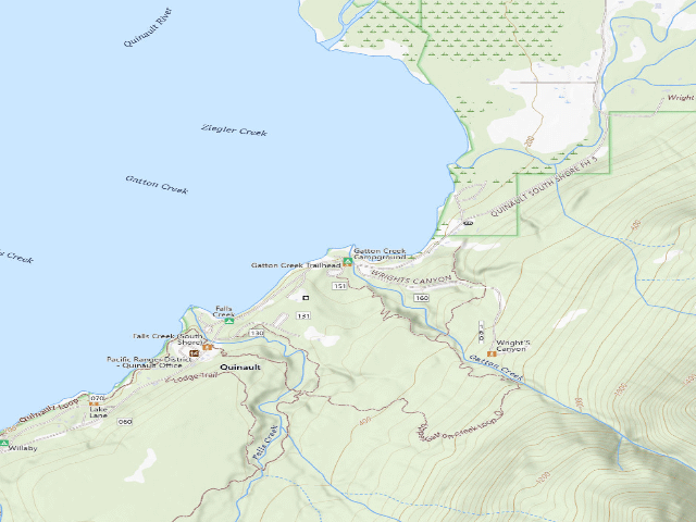 USGS topographic map of Gatton Creek Campground