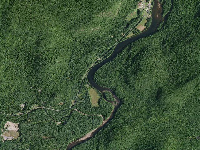 Aerial image of Gay Pond Road Campsite 10 (Lake George Wild Forest)