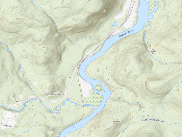 USGS topographic map of Gay Pond Road Campsite 10 (Lake George Wild Forest)