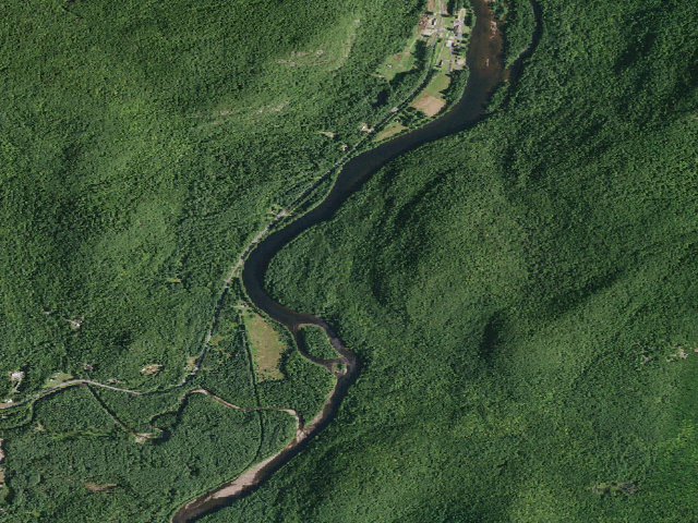 Aerial image of Gay Pond Road Campsite 11 (Lake George Wild Forest)