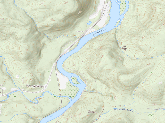 USGS topographic map of Gay Pond Road Campsite 11 (Lake George Wild Forest)