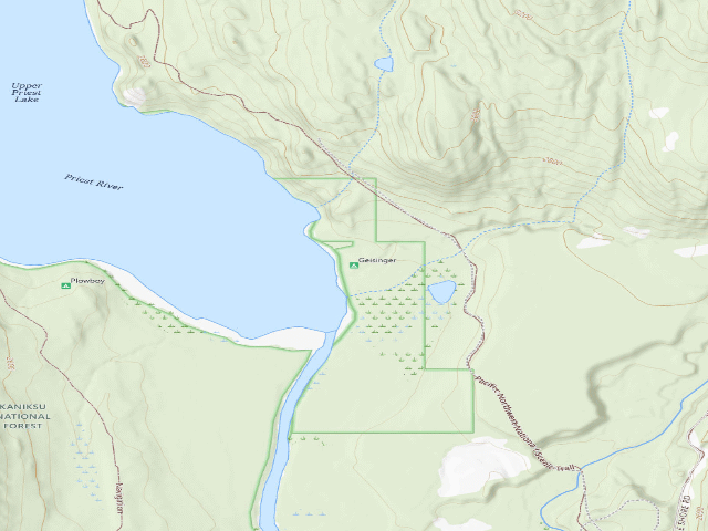 USGS topographic map of Geisinger