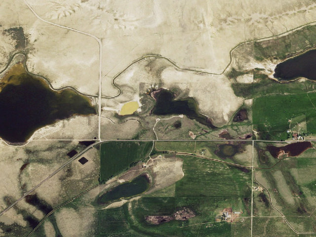 Aerial image of Gelatt Lake PAA Campground