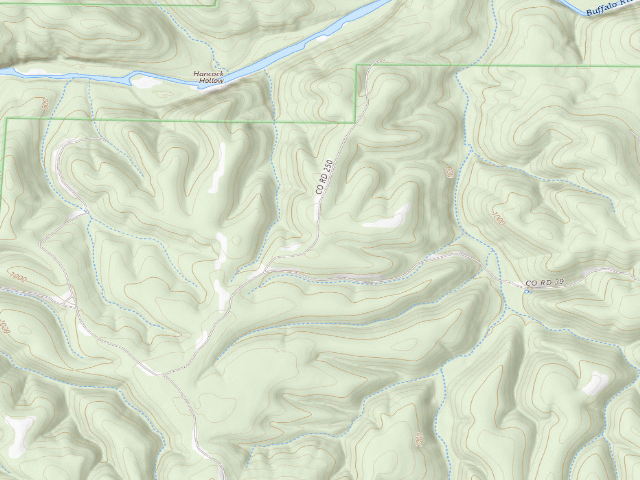 USGS topographic map of Gene Rush Camping Area #2