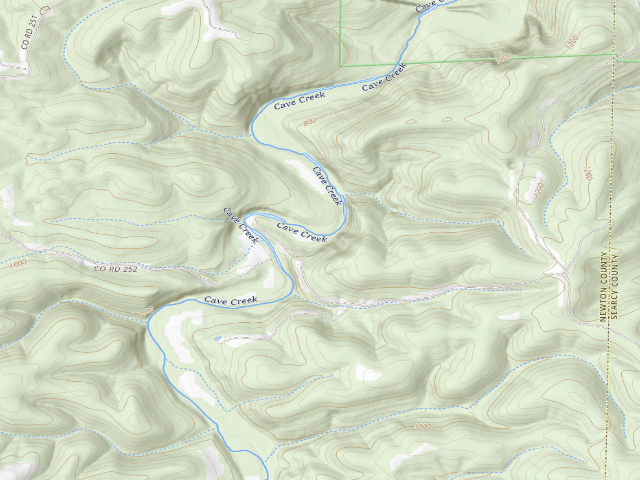USGS topographic map of Gene Rush Camping Area #4