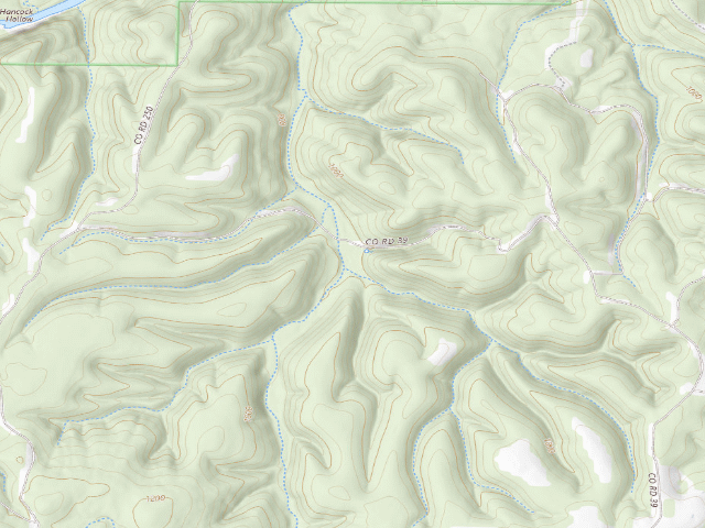USGS topographic map of Gene Rush Camping Area #6