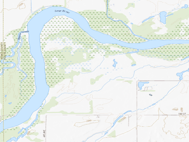 USGS topographic map of George D. Syas WMA