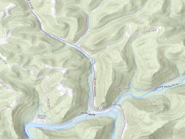 USGS topographic map of Gerald Freeman Campground