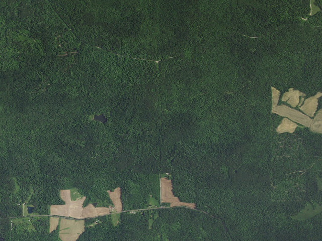 Aerial image of German Ridge Campground