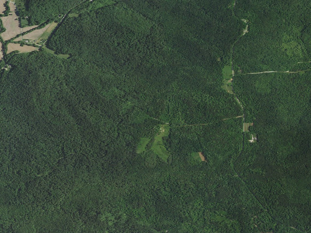 Aerial image of German Ridge Roadside Dispersed Campsite 1 (Hoosier NF)