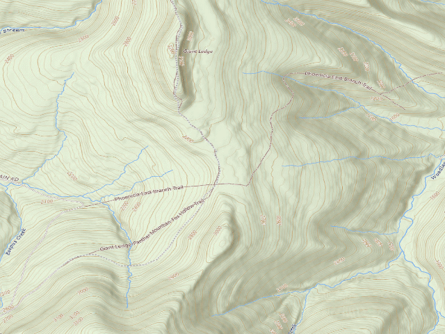 USGS topographic map of Giant Ledge Campsite 2 [DEC #228569] (Slide Mountain Wilderness)