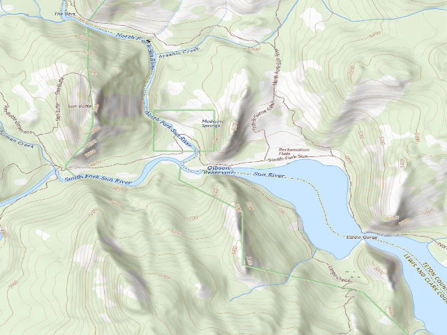 USGS topographic map of Gibson 007