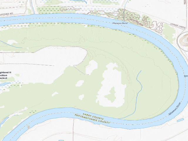 USGS topographic map of Gifford Point WMA
