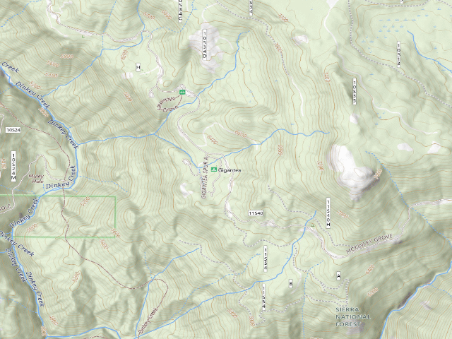 USGS topographic map of Gigantea