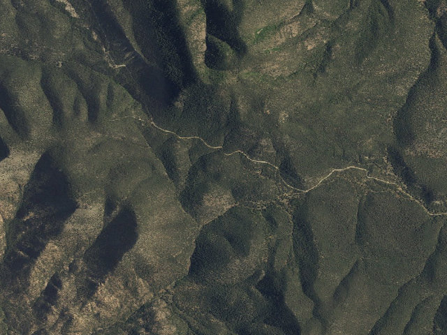 Aerial image of Gila National Forest
