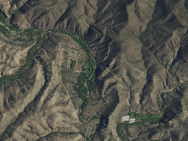 Aerial image of Gila National Forest