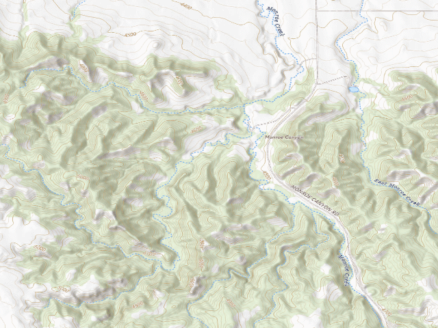 USGS topographic map of Gilbert-Baker WMA