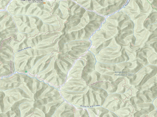 USGS topographic map of Gilberts Creek 7