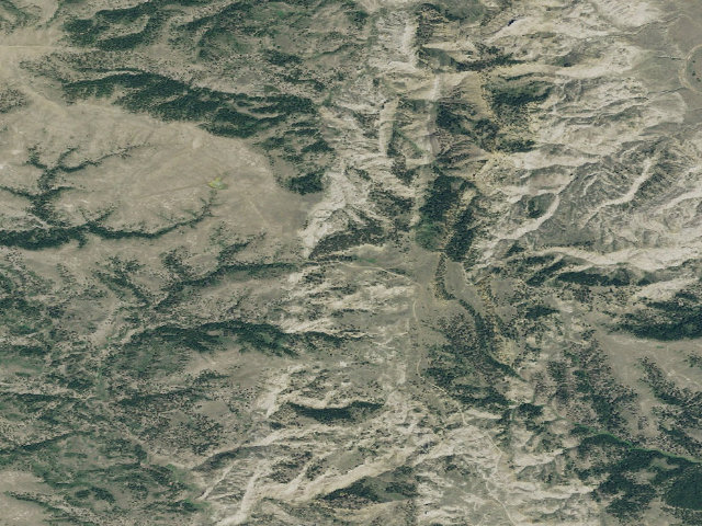 Aerial image of Gilmore Cabin