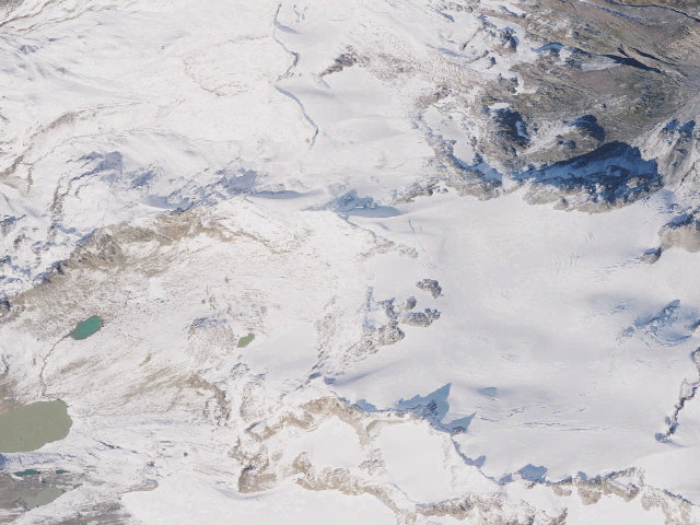 Aerial image of Glacier Gap Camp
