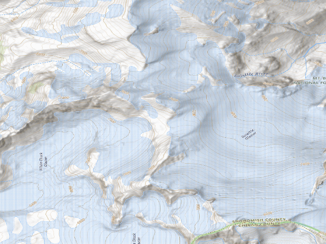 USGS topographic map of Glacier Gap Camp