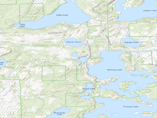 USGS topographic map of Glacier Pond Site 1