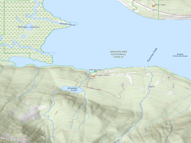 USGS topographic map of Glacier View