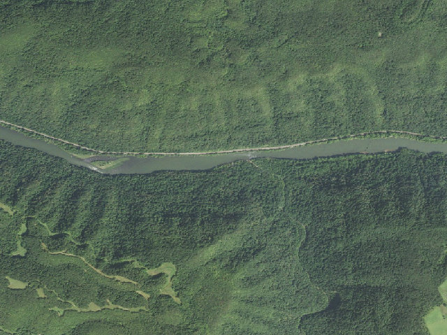 Aerial image of Glade Creek Walk-In Campsites