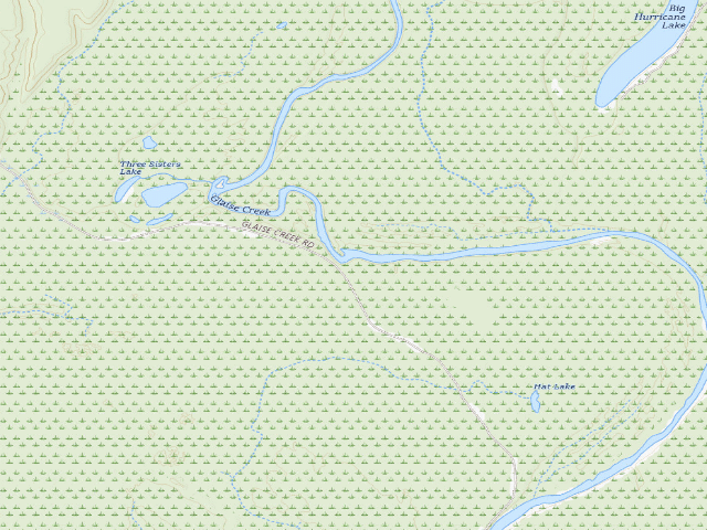 USGS topographic map of Glaise Creek #2 Camping Area