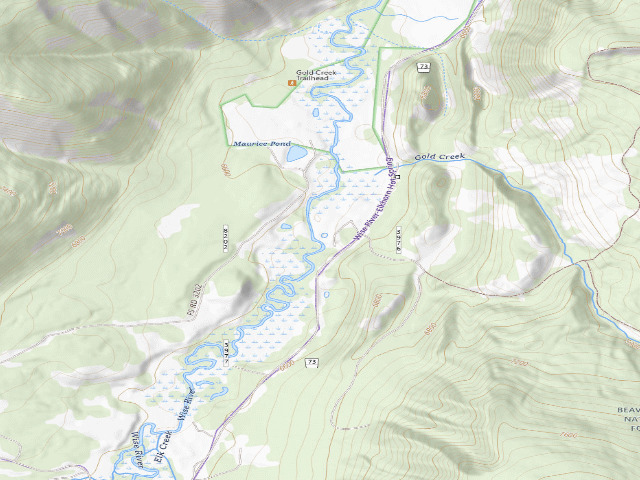 USGS topographic map of Glass Bottle