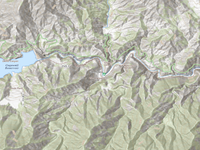 USGS topographic map of Glenn Camp Campground