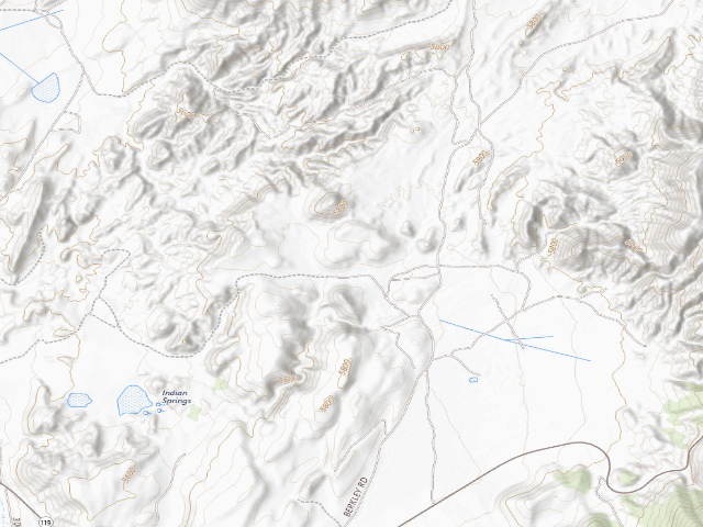 USGS topographic map of Glenwood Open Ohv Area