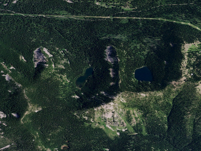 Aerial image of Glidden Lake
