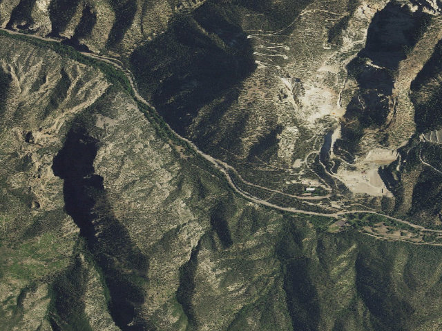 Aerial image of Goat Hill Campground