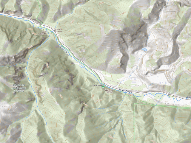 USGS topographic map of Goat Hill Campground