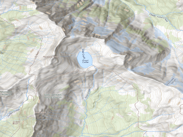 USGS topographic map of Goat Lake