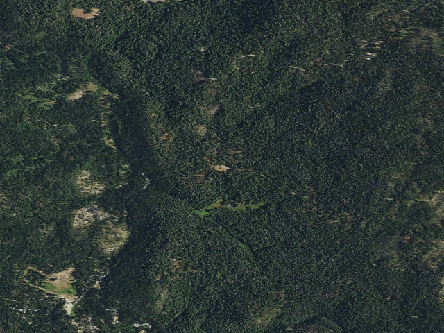 Aerial image of Goat Meadow Dispersed Campsite