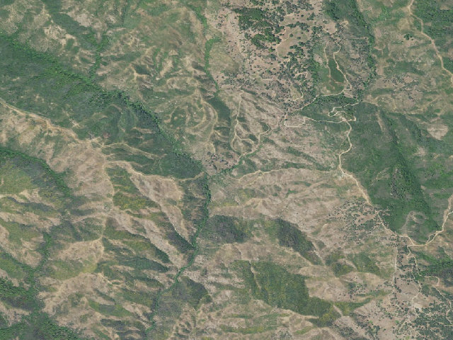Aerial image of Goat Rock Primitive Campground