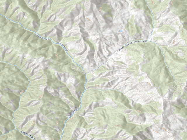 USGS topographic map of Goat Rock Primitive Campground
