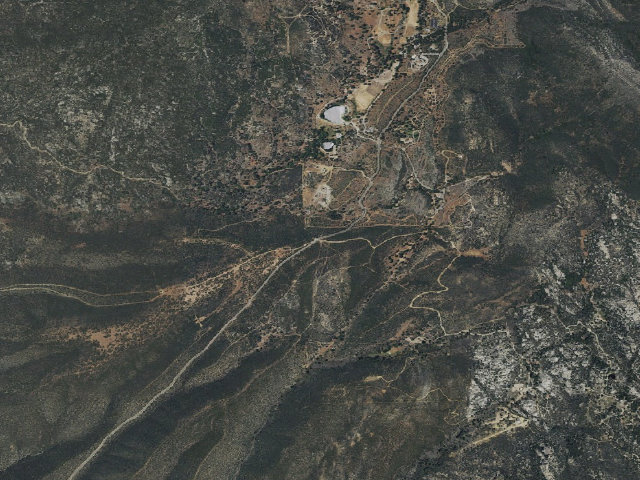 Aerial image of Goff Flat Yellow Post Site