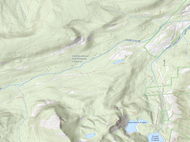 USGS topographic map of Gold Creek-001