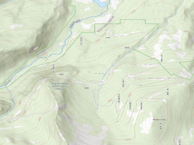USGS topographic map of Gold Creek-002B