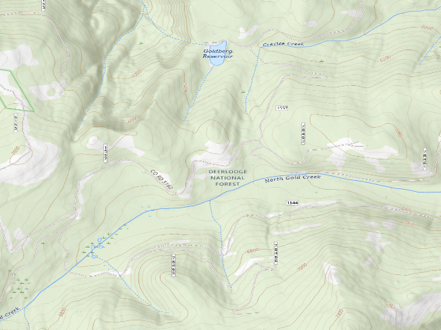 USGS topographic map of Gold Creek-003
