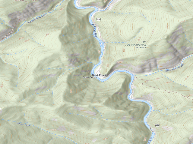USGS topographic map of Gold Flat
