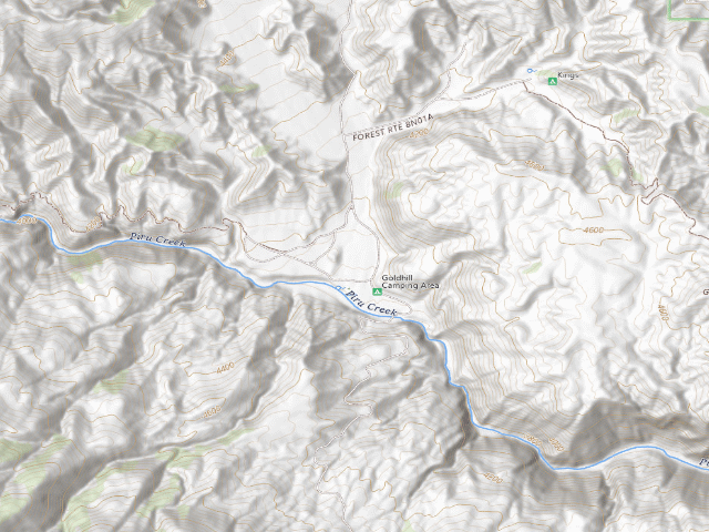 USGS topographic map of Gold Hill Camping Area