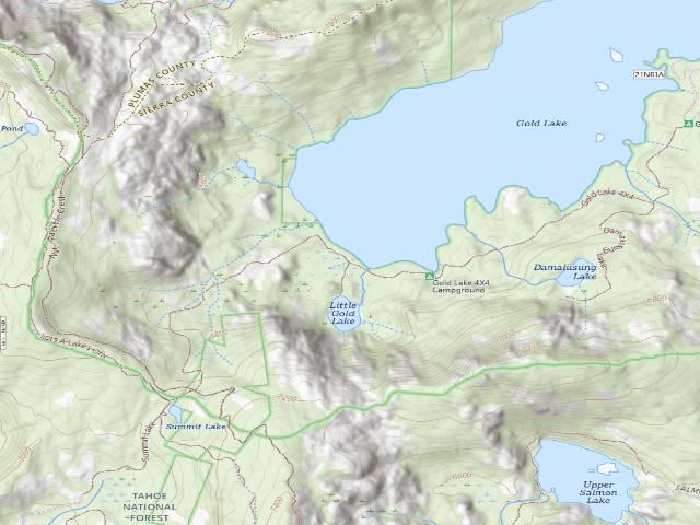 USGS topographic map of Gold Lake 4x4 Campground